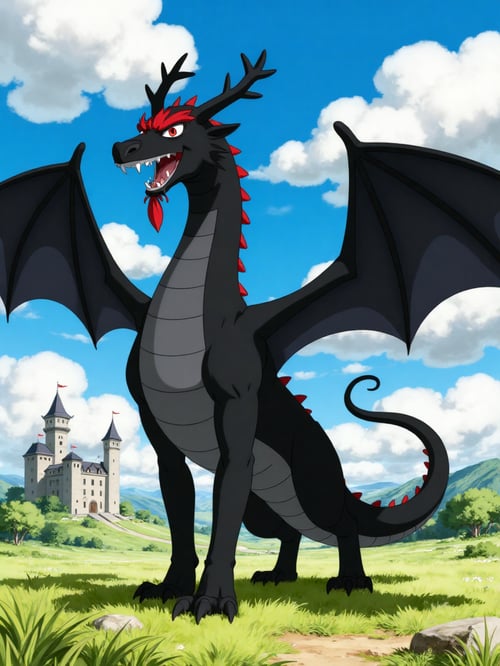 Aku the black dragon by Pogiboy011393 on Tensor.Art