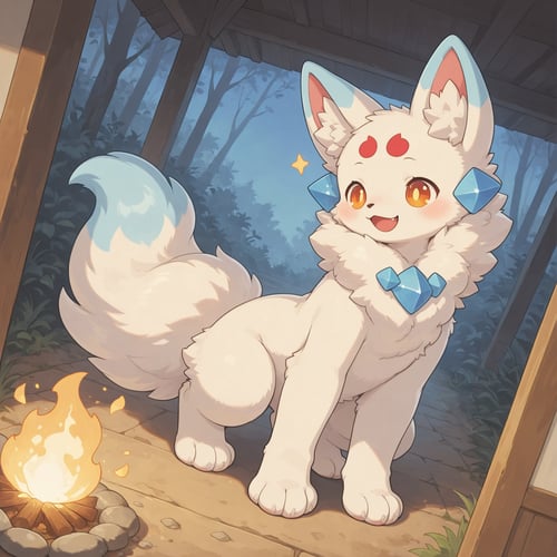 雪晶兽（roco kindom/洛克王国） by 星辰猫 on Tensor.Art