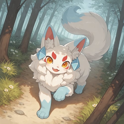 幻雪兽（roco kindom/洛克王国） by 星辰猫 on Tensor.Art