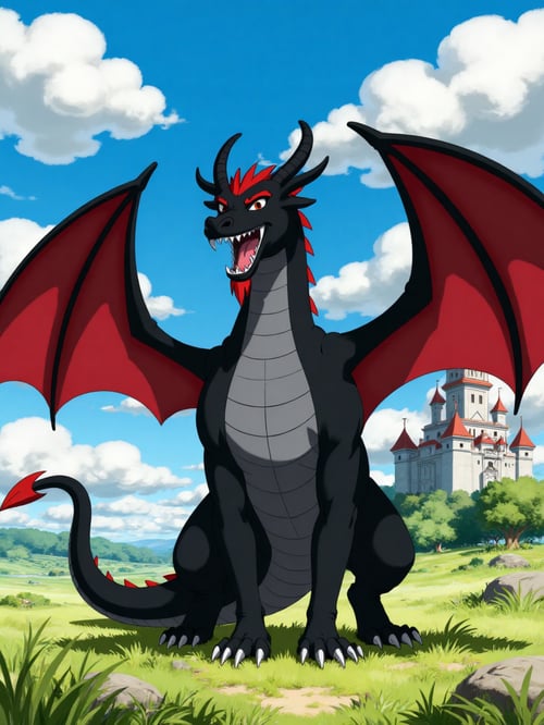 Aku the black dragon  by Pogiboy011393 on Tensor.Art