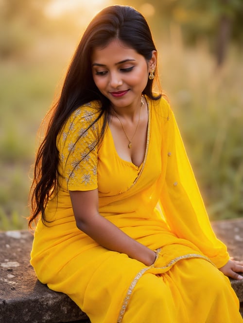 Saree Poses✨💛 by BeuT_Ai on Tensor.Art