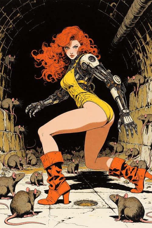 Retro vintage comics style Krea 2 by Invisidude on Tensor.Art