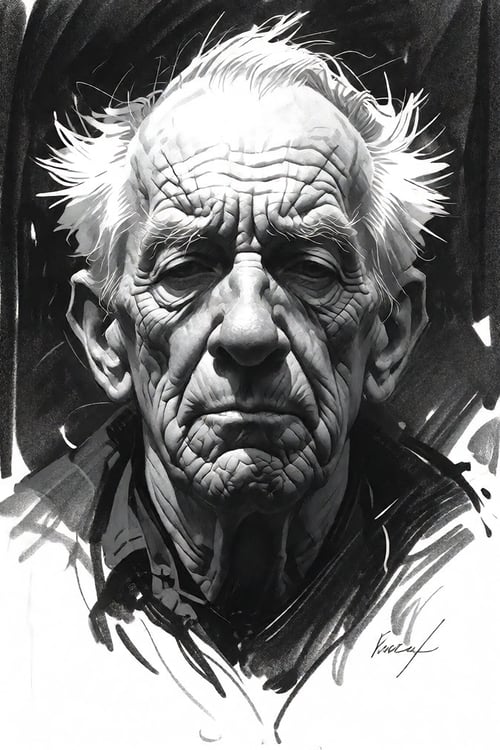 ZIB & Flux | Charcoal sketch by Official SketchZa on Tensor.Art