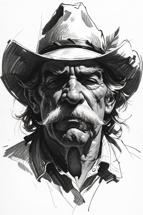 ZIB & Flux | Charcoal sketch by Official SketchZa on Tensor.Art