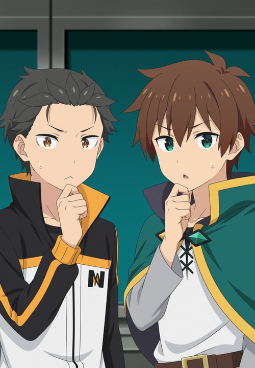 Natsuki Subaru & Kazuma Satou [Commission] by 25kkai on Tensor.Art
