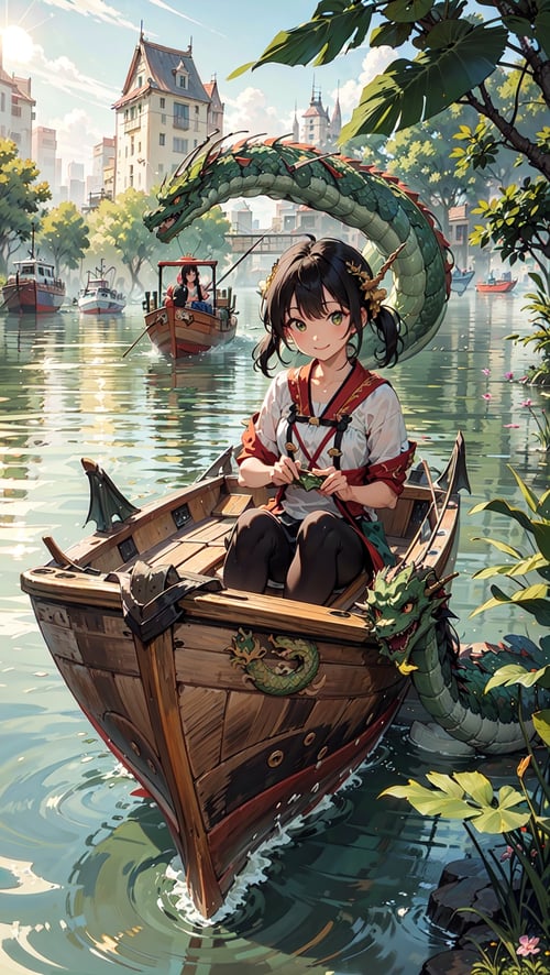 端午节|一起来划龙舟呀 by 陈墨SHMILY on Tensor.Art