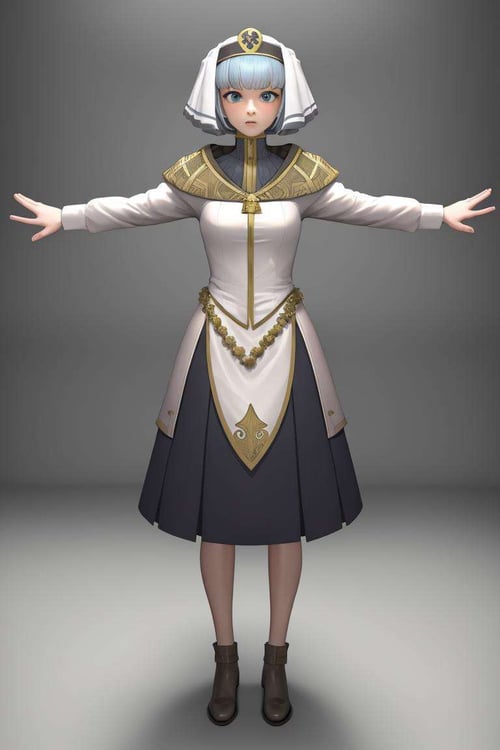 T Pose | 1MB Pose LoRA by FallenIncursio on Tensor.Art