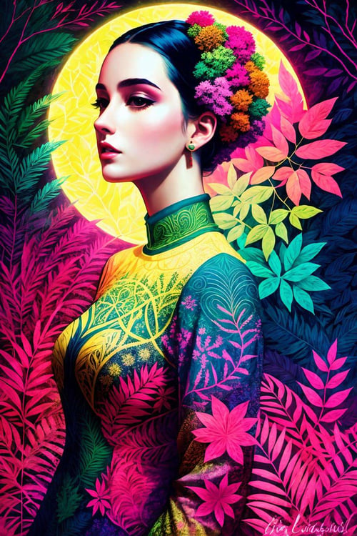 Blacklight Forest by BRASILEIRO ALIEN on Tensor.Art