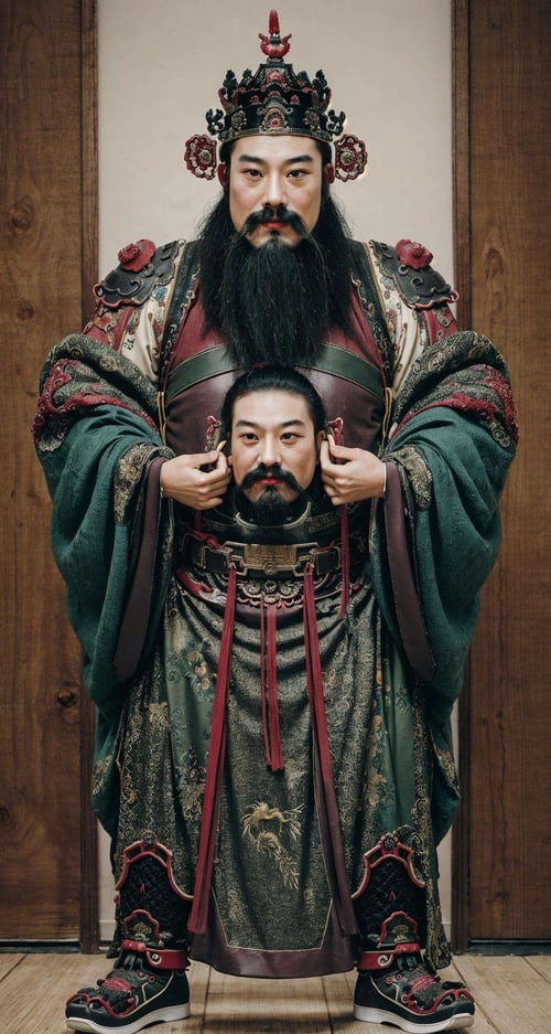 中国门神画风格 Chinese Traditional Door Gods Painting Sty by LEOSAM是只兔狲 on Tensor.Art