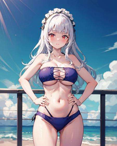 Cross Laced Bikini by user_609893465202947580 on Tensor.Art