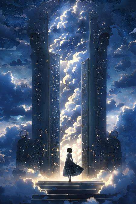 [SD XL0.9 LoHa] Pearly gates/ 天国への扉 Concept by L_A_X on Tensor.Art