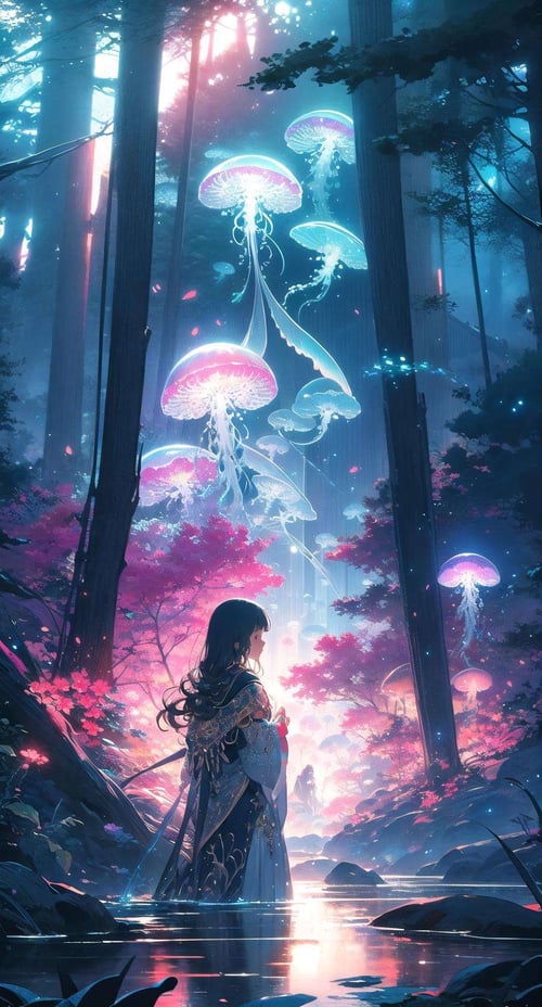 [LoRA] Jellyfish forest by Brasileiro Tarado on Tensor.Art