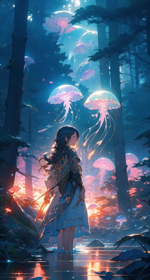 [LoRA] Jellyfish forest by Brasileiro Tarado on Tensor.Art