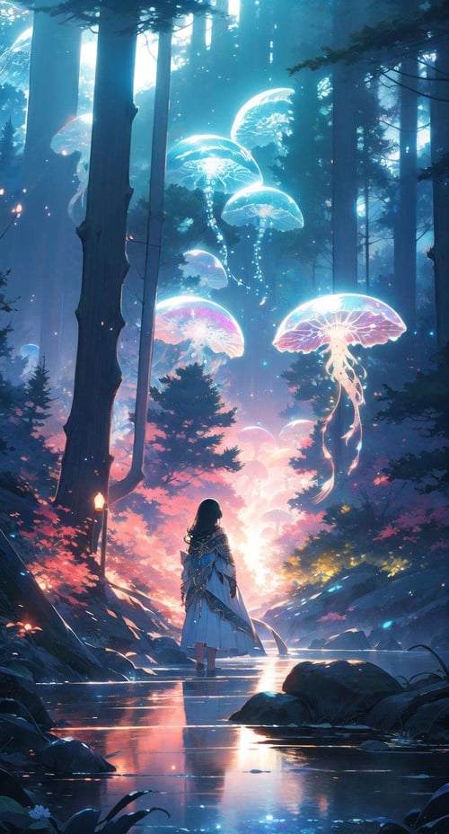 [LoRA] Jellyfish forest by Brasileiro Tarado on Tensor.Art