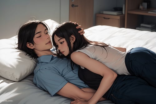 pose Lying on person by simlol on Tensor.Art