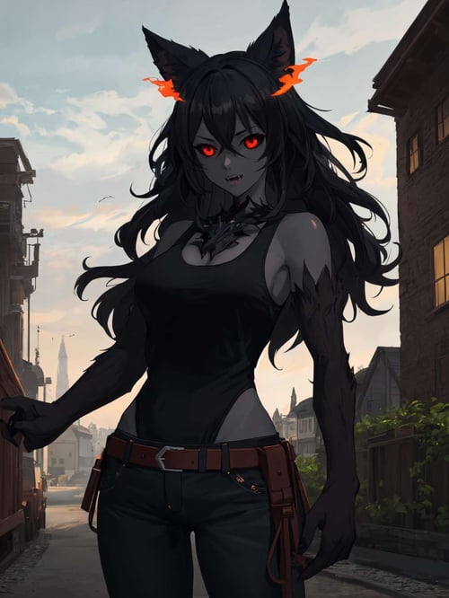 Hellhound (Monster Girl Encyclopedia) MGE LoRA by Manityro on Tensor.Art