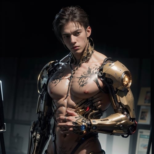 未来机甲肌肉混合男性 by user_617303739530896475 on Tensor.Art