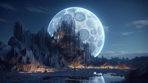 XSarchitectural-12NightMoonsci-fi by 夏尚XSarchitectural on Tensor.Art