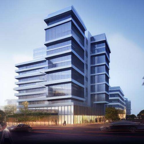 XSarchitecturalV1Commercialbuildingrendering by 夏尚XSarchitectural on Tensor.Art
