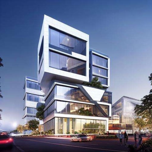XSarchitecturalV1Commercialbuildingrendering by 夏尚XSarchitectural on Tensor.Art