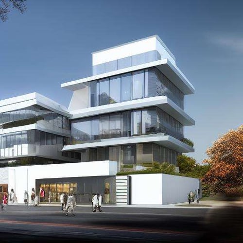 XSarchitecturalV1Commercialbuildingrendering by 夏尚XSarchitectural on Tensor.Art