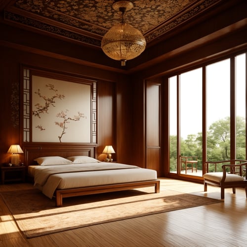 素雅新中式（室内设计）-三绘 by 三绘 on Tensor.Art
