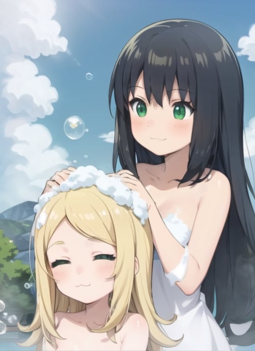 (Concept) Washing Another Hair  by TecnoIA on Tensor.Art