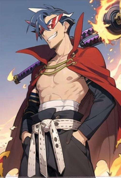 Kamina from Gurren Lagan (Beta model) by TecnoIA on Tensor.Art