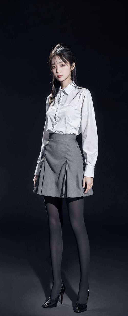 tutu's HiSilk (40D Grey Pantyhose)/图图的嗨丝(40D空姐灰连裤袜)/チュチュのストッキング(40Dスチュワーデスグレーパンスト) by zhaotutu on Tensor.Art