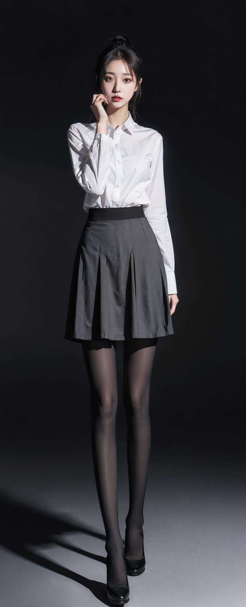 tutu's HiSilk (40D Grey Pantyhose)/图图的嗨丝(40D空姐灰连裤袜)/チュチュのストッキング(40Dスチュワーデスグレーパンスト) by zhaotutu on Tensor.Art
