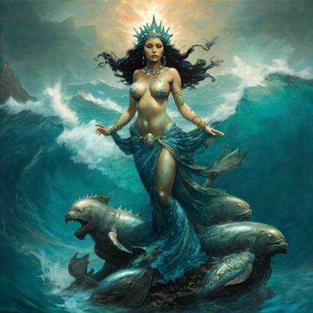 Frank Frazetta SDXL 1.0 art style lora by Caesar Lee on Tensor.Art