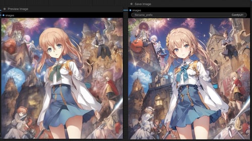 SD1.5 with SDXL - ComfyUI workflow (template) by Lev145 on Tensor.Art