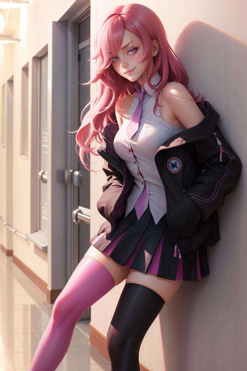 Katarina + Battle Academia Katarina (League of Leg by novowels on Tensor.Art