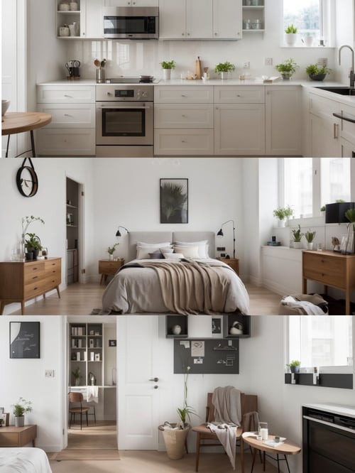 室内设计-北欧奶油风|Nordic Modern Style Interior Design by Nayuta on Tensor.Art