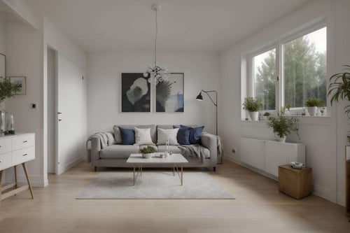 室内设计-北欧奶油风|Nordic Modern Style Interior Design by Nayuta on Tensor.Art