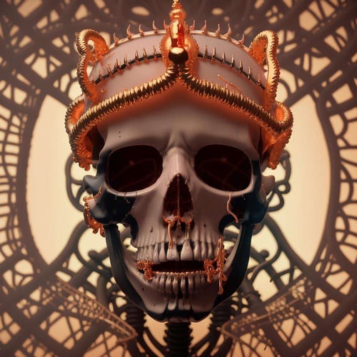 Gold and Skulls by Ciro Negrogni on Tensor.Art