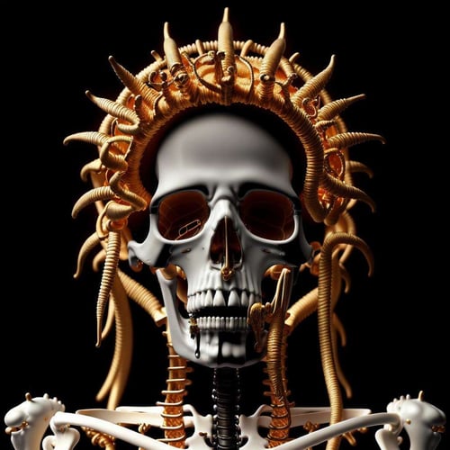 Gold and Skulls by Ciro Negrogni on Tensor.Art