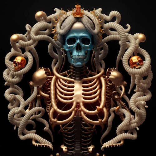 Gold and Skulls by Ciro Negrogni on Tensor.Art