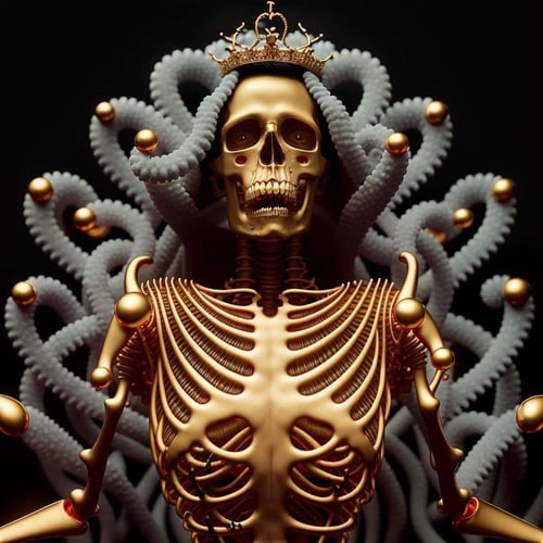 Gold and Skulls by Ciro Negrogni on Tensor.Art