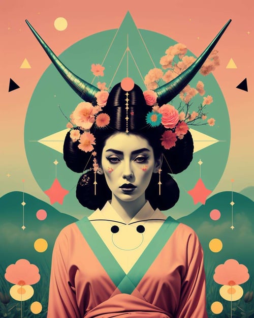 Geometric Woman by Ciro Negrogni on Tensor.Art