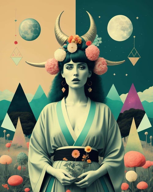 Geometric Woman by Ciro Negrogni on Tensor.Art