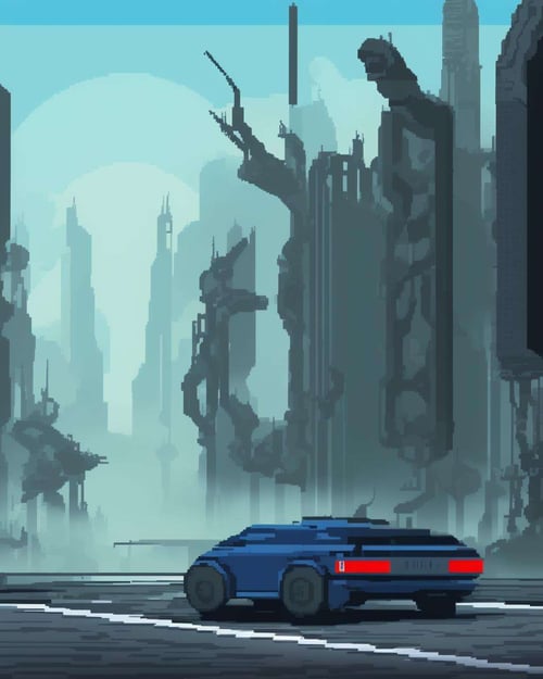 Cyber Pixels by Ciro Negrogni on Tensor.Art