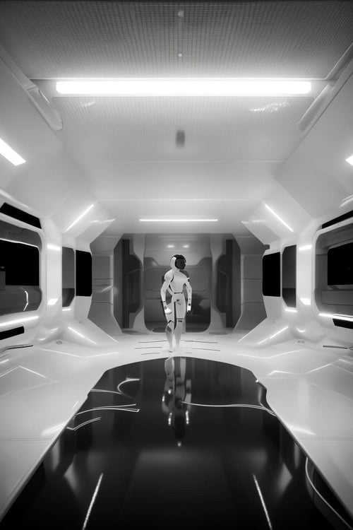 Futuristic Interior - refiner by Ciro Negrogni on Tensor.Art