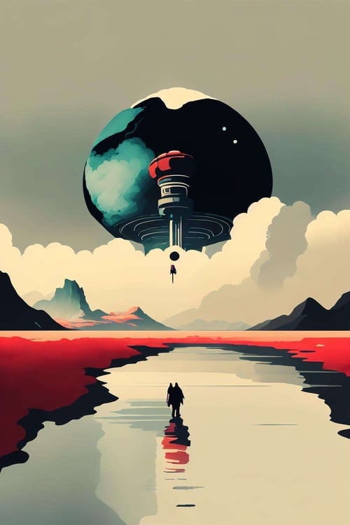 Minimalist Sci-Fi Dystopia by Ciro Negrogni on Tensor.Art