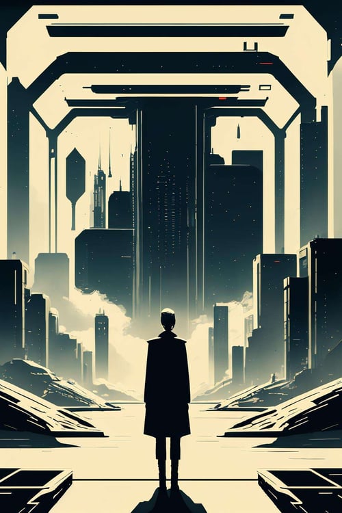 Minimalist Sci-Fi Dystopia by Ciro Negrogni on Tensor.Art