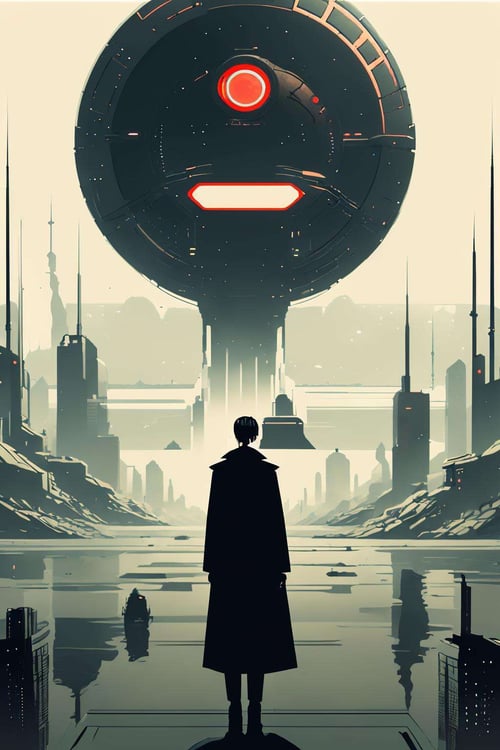 Minimalist Sci-Fi Dystopia by Ciro Negrogni on Tensor.Art