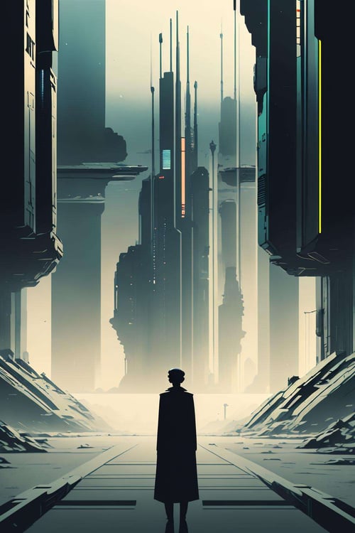Minimalist Sci-Fi Dystopia by Ciro Negrogni on Tensor.Art