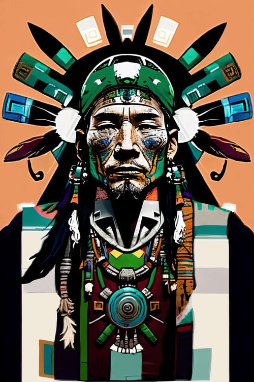 Cyber Shaman by Ciro Negrogni on Tensor.Art