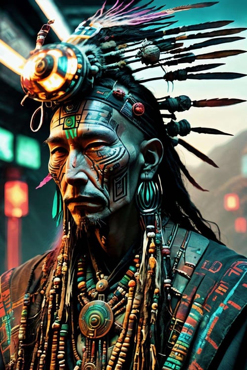 Cyber Shaman by Ciro Negrogni on Tensor.Art