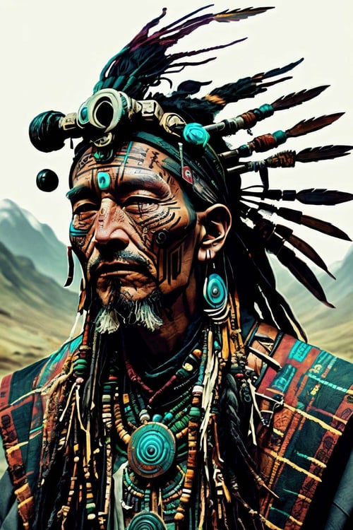 Cyber Shaman by Ciro Negrogni on Tensor.Art